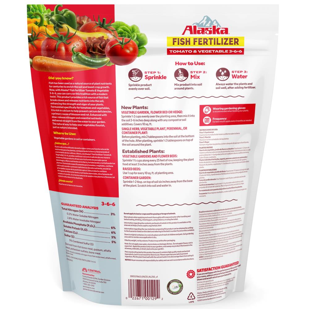 alaska fish fertilizer tomato and vegetable