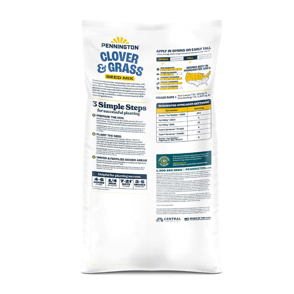 pennington clover and grass seed mix