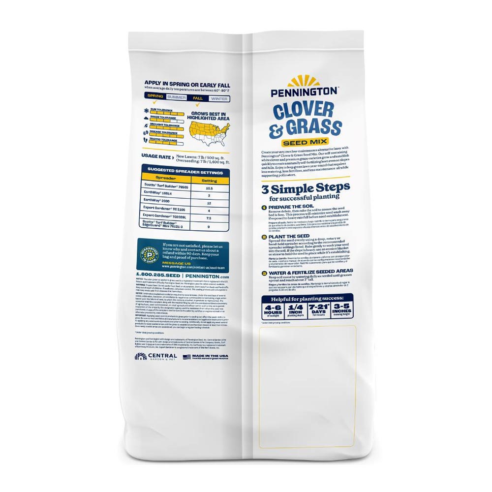 pennington clover and grass seed mix