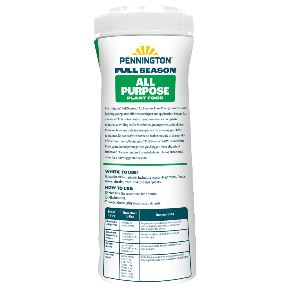 pennington full season all purpose plant food shaker