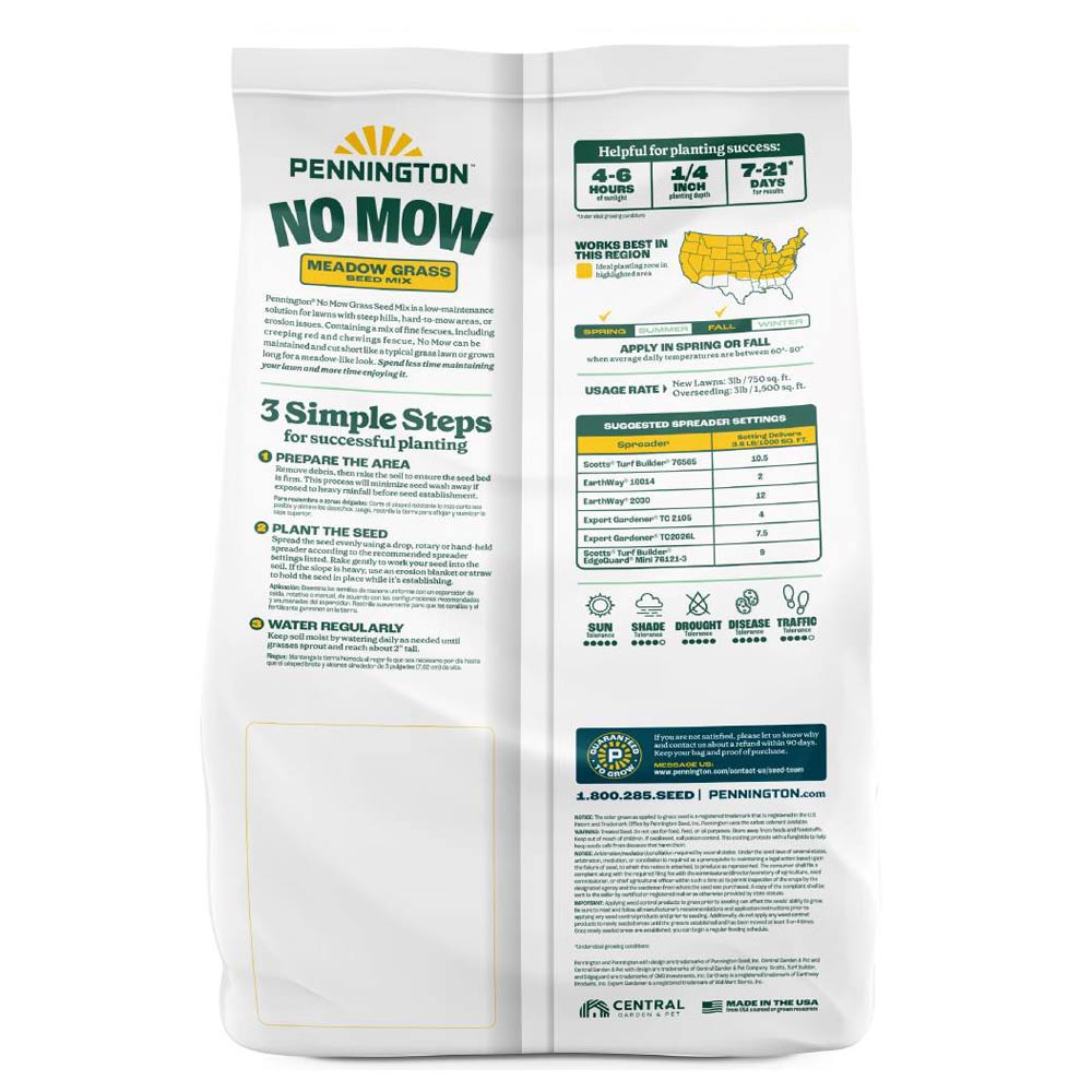 pennington no mow meadow grass seed mix