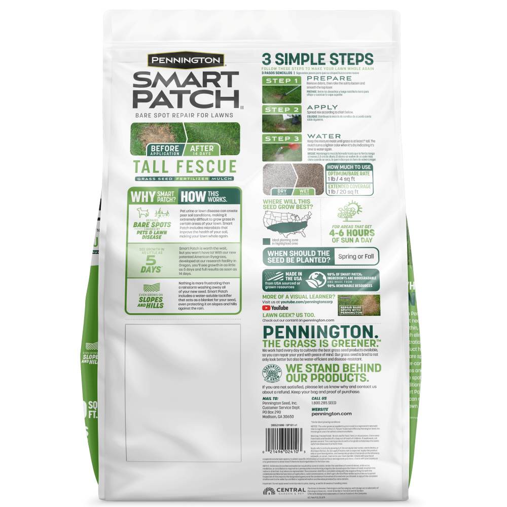 pennington smart patch tall fescue