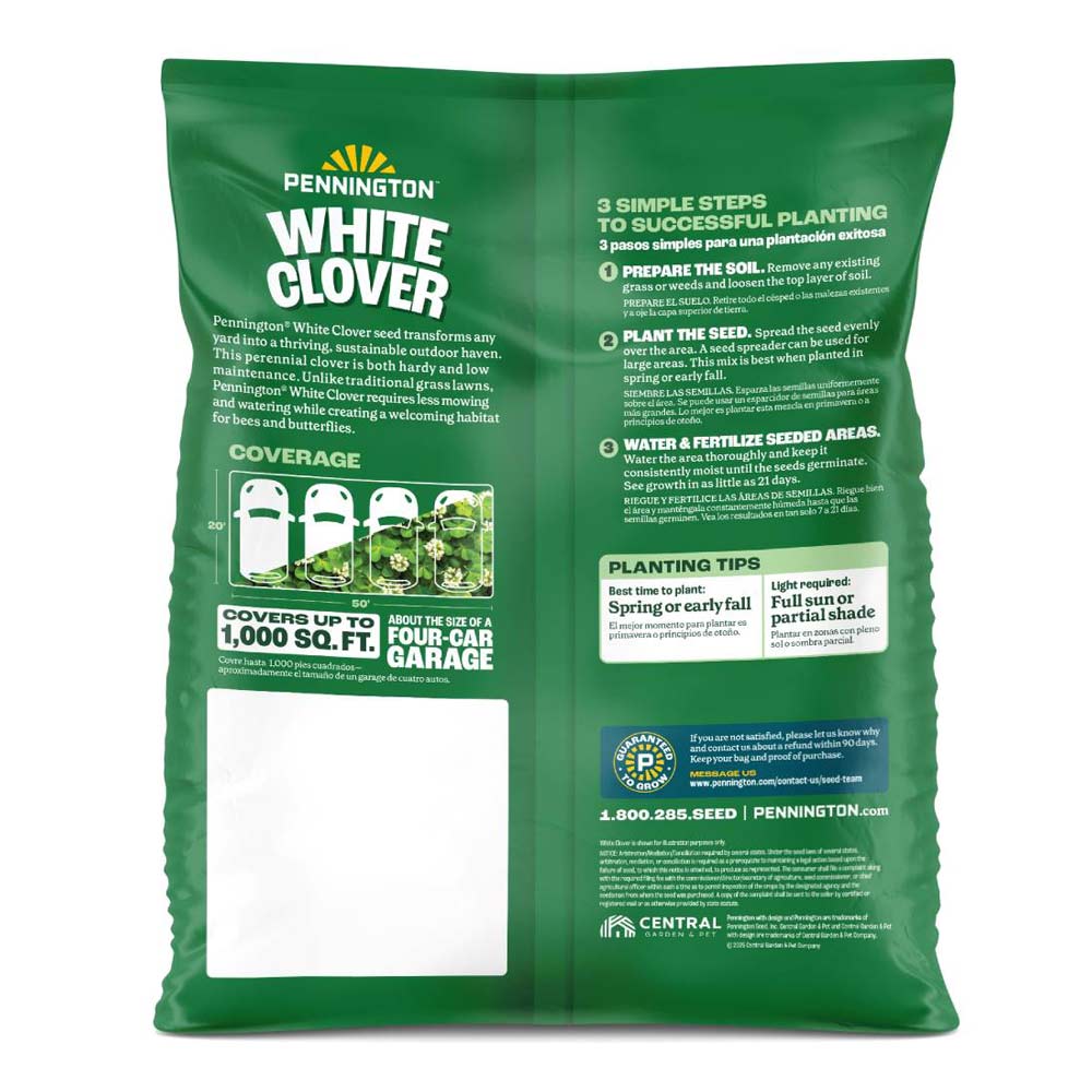 pennington white clover grass seed mix