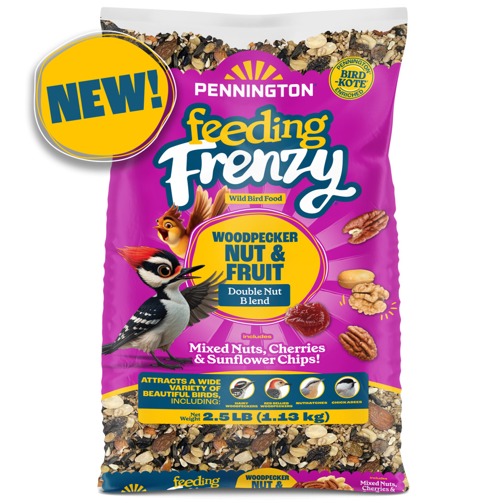 100552160penningtonfeedingfrenzywoodpeckernutfruitdoublenutblendwildbirdfood25pounds3